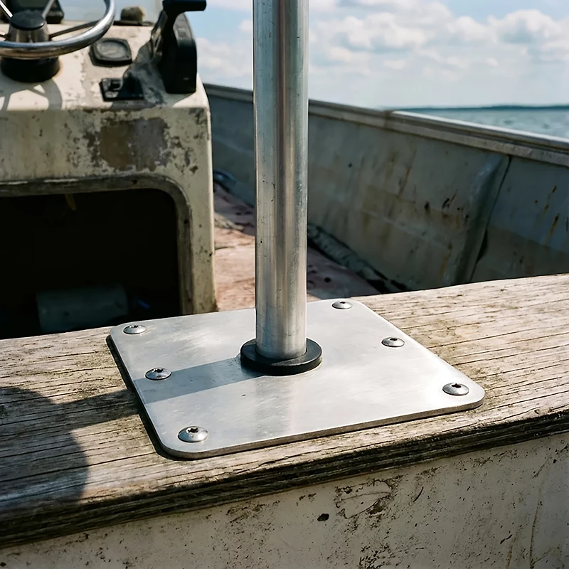 Marine Raider 7 in x 7 in Stainless Steel Base