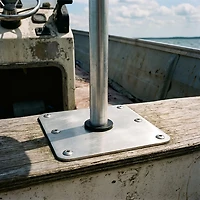 Marine Raider 7 in x 7 in Stainless Steel Base