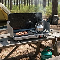 Magellan Outdoors Two Burner Stove with Griddle