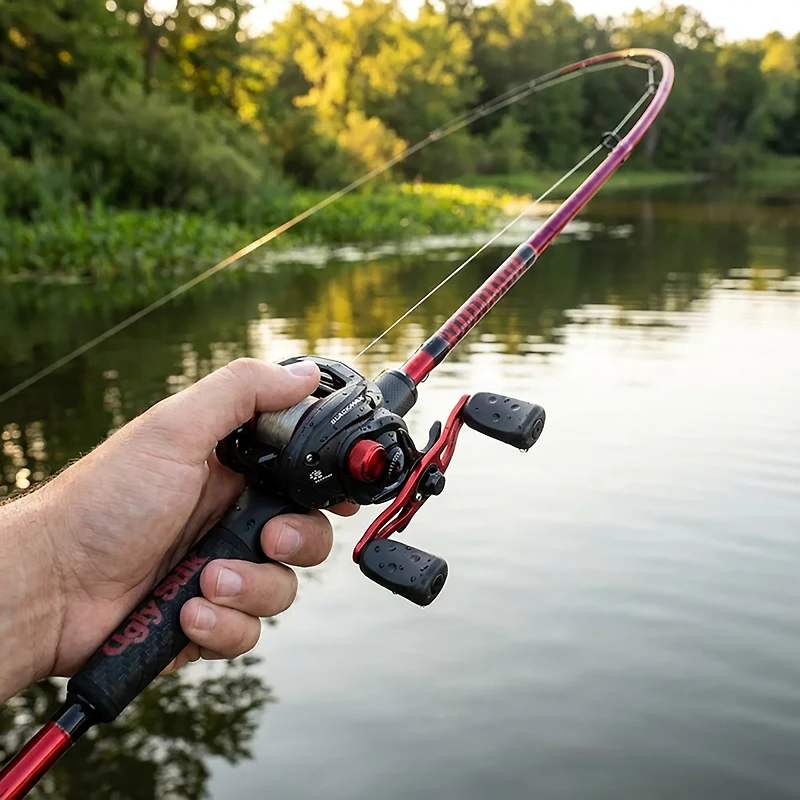 Ugly Stik Carbon 7 ft MH Freshwater Baitcast Rod and Reel Combo