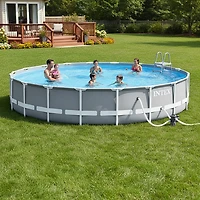 INTEX 20 ft x 52 in Prism Frame Premium Pool Set