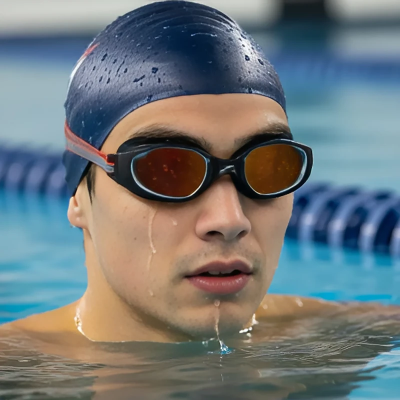 Speedo Adults' Hydro Comfort Mirrored Racing and Training Swim Goggles