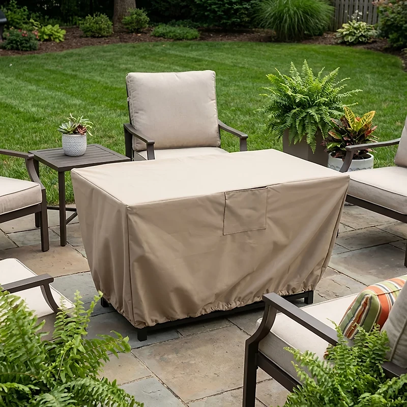 Mosaic Rectangular 42 in x 24 in Fire Pit Cover