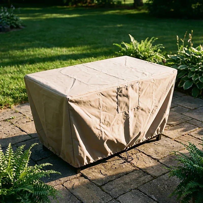 Mosaic Rectangular 42 in x 24 in Fire Pit Cover