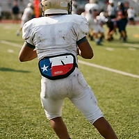 Battle Youth FB Chrome Texas Flag Back Plate