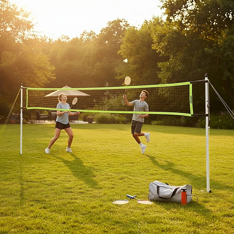 AGame Badminton and Volleyball Combo