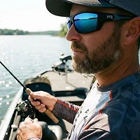 PUGS Men's Premium Fishing Polarized Wrap-Around Sunglasses