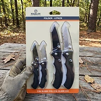 Magellan Outdoors Folder Knives 4-Pack