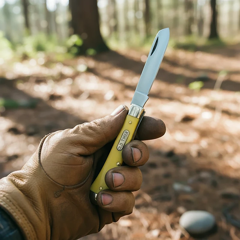 Old Timer Gunstock Trapper Knife