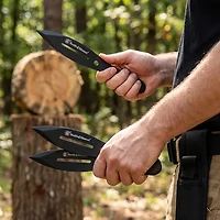 Smith & Wesson Black Throwing Knives 3 Pack with Sheath