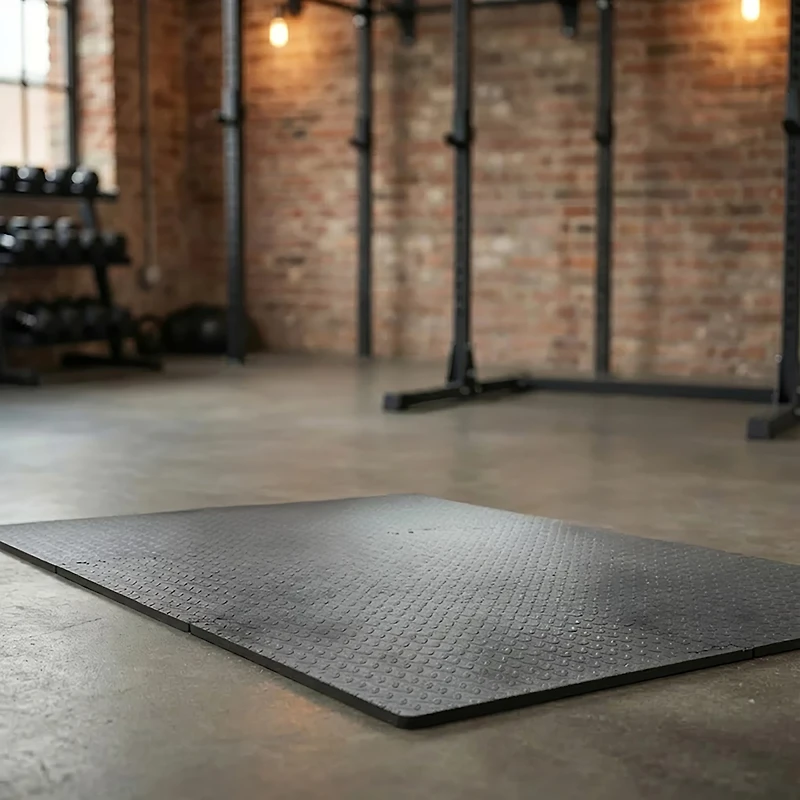 BCG 3/4” Diamond Plate Fitness Flooring System 6-Pack