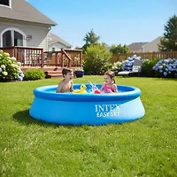 INTEX Easy Set 8 ft x 24 in Round Inflatable Swimming Pool