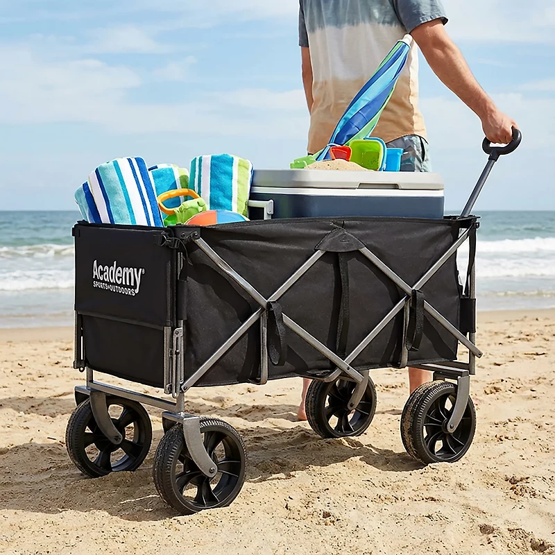 Academy Sports + Outdoors XL Folding Wagon with Tailgate and Strap