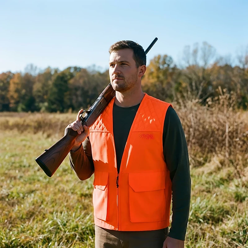 Magellan Outdoors Men's Piedmont Basic Blaze Game Vest