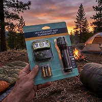 Magellan Outdoors 450 L Handheld Light and 500 L Headlamp