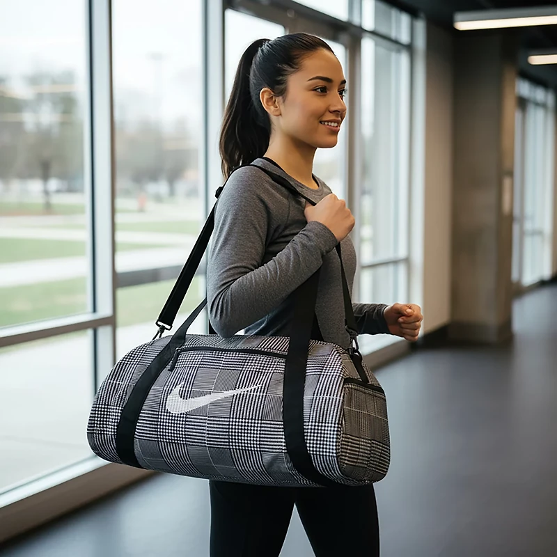 Nike Women's Plaid Gym Bag