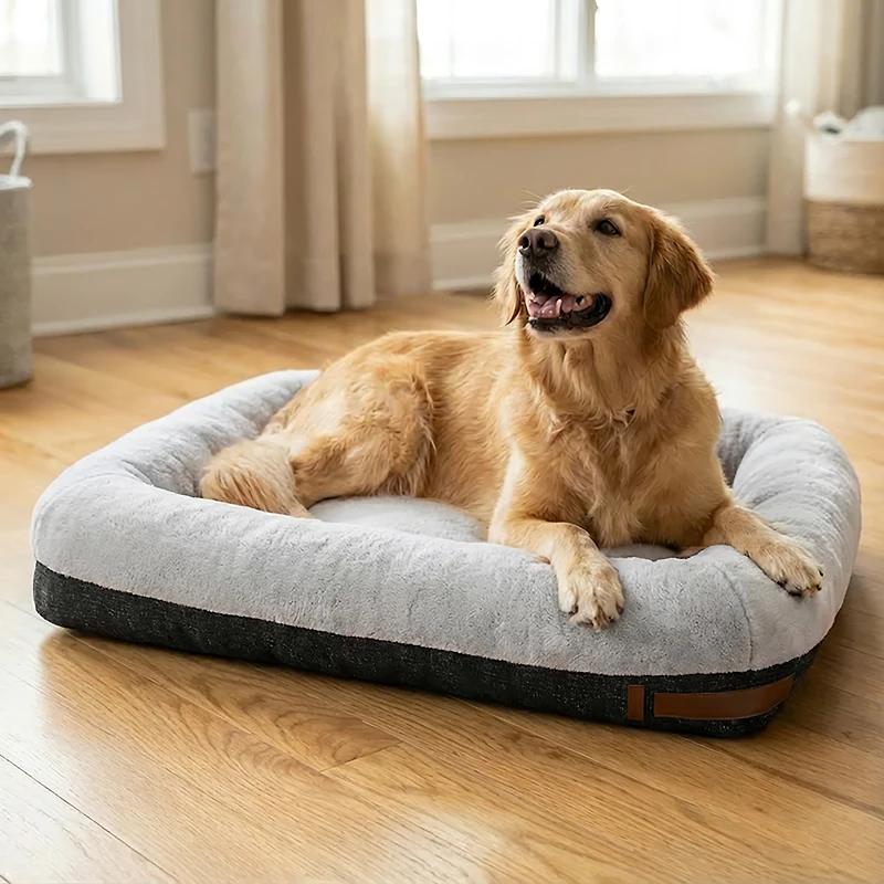 Bark and Slumber Large 40x30in Rectangle Lounger Dog Bed