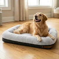 Bark and Slumber Large 40x30in Rectangle Lounger Dog Bed