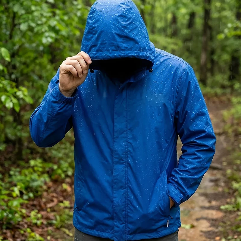 Magellan Outdoors Men's Packable Rain Jacket