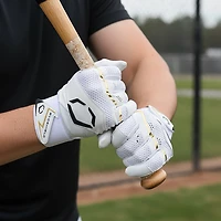 EvoShield Adult Carbyne Full Wrist Wrap Batting Gloves with Straps