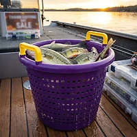 H&H Lure 20 lb Champagne Fish Basket
