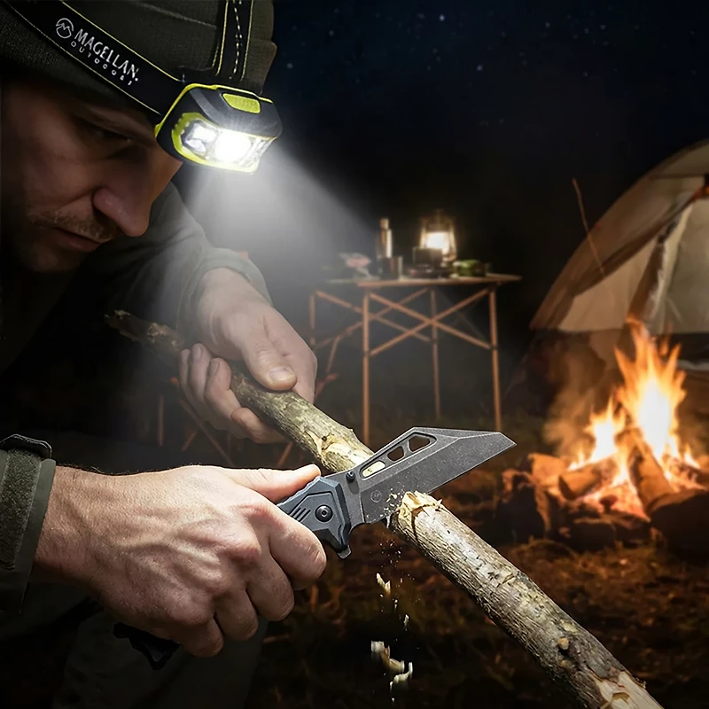 Magellan Outdoors 500-Lumen Headlamp and Folding Knife Combo