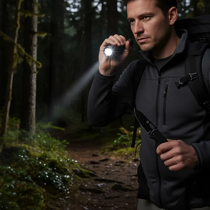 Magellan Outdoors 450-Lumen Flashlight and Folding Knife Combo