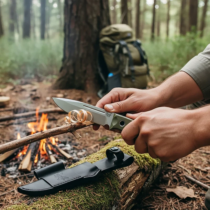Benchmade Bushcrafter 4.38 in Fixed Blade Knife