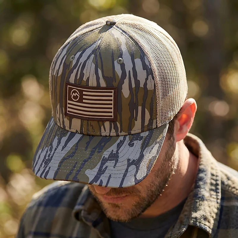 Magellan Outdoors Adults' HuntGear Flag Logo Trucker Hat