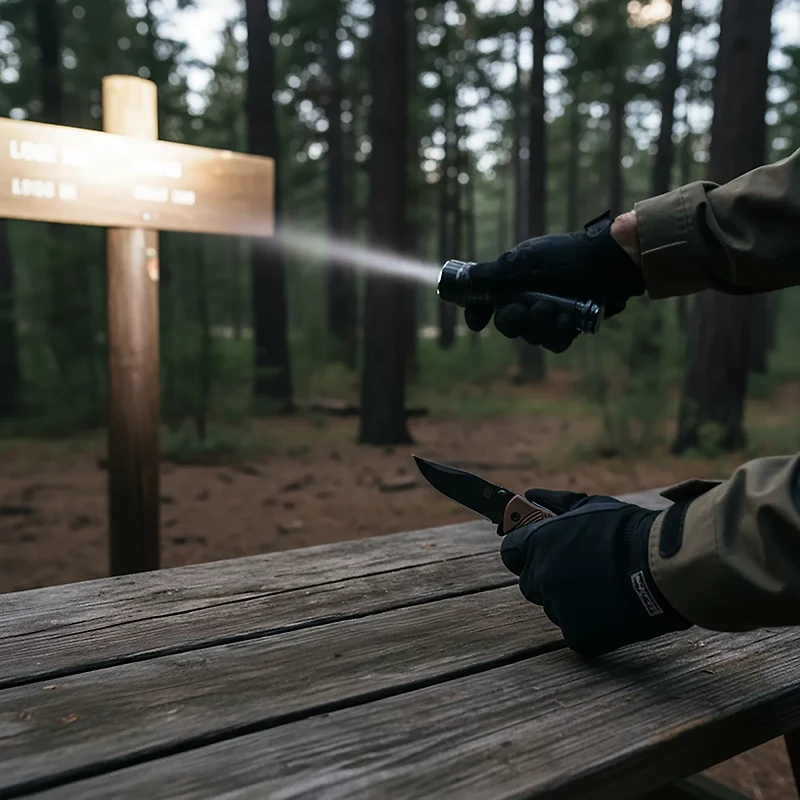 Magellan Outdoors Flashlight and Knife Holiday Kit