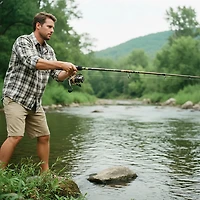 ProFISHiency Retro 7 ft M Freshwater Spinning Combo Reel