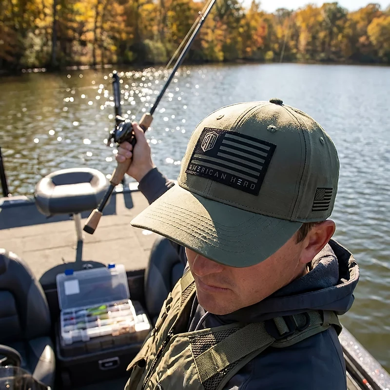 Lew's American Hero Flag Adjustable Cap