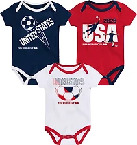 Outerstuff Infant Boys' USA 26 World Cup Creepers 3-Pack
