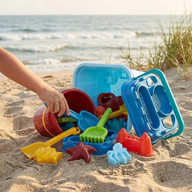 O'Rageous Backpack 20-Piece Beach Toy Set