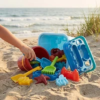 O'Rageous Backpack 20-Piece Beach Toy Set