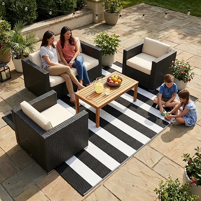 Mosaic Woven Patio Mat