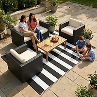 Mosaic Woven Patio Mat