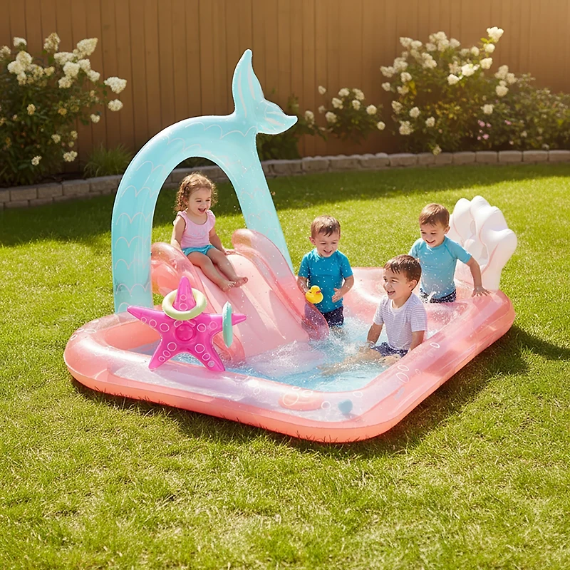 Funsicle Mermaid Dream Playcenter 6.6 ft Inflatable Kids' Pool
