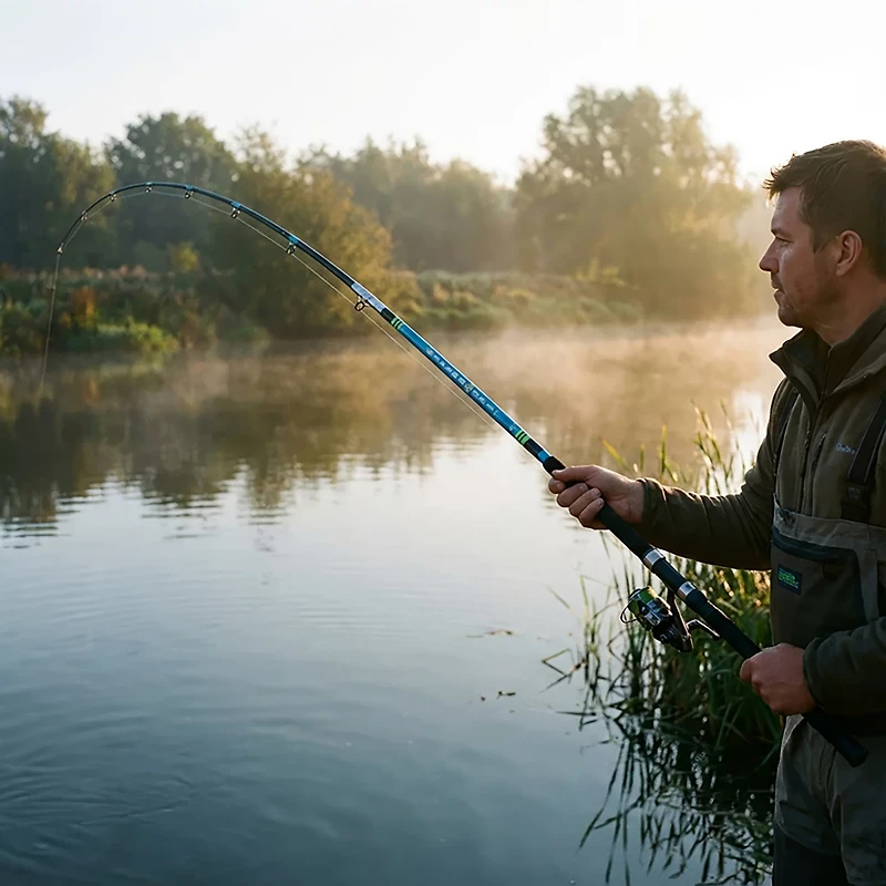 B 'n' M Silver Cat 8 ft M Freshwater Catfish Casting Rod