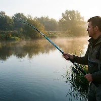 B 'n' M Silver Cat 8 ft M Freshwater Catfish Casting Rod