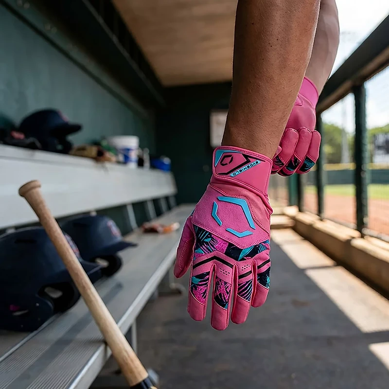 EvoShield Adult Carbyne Miami Vice Batting Gloves