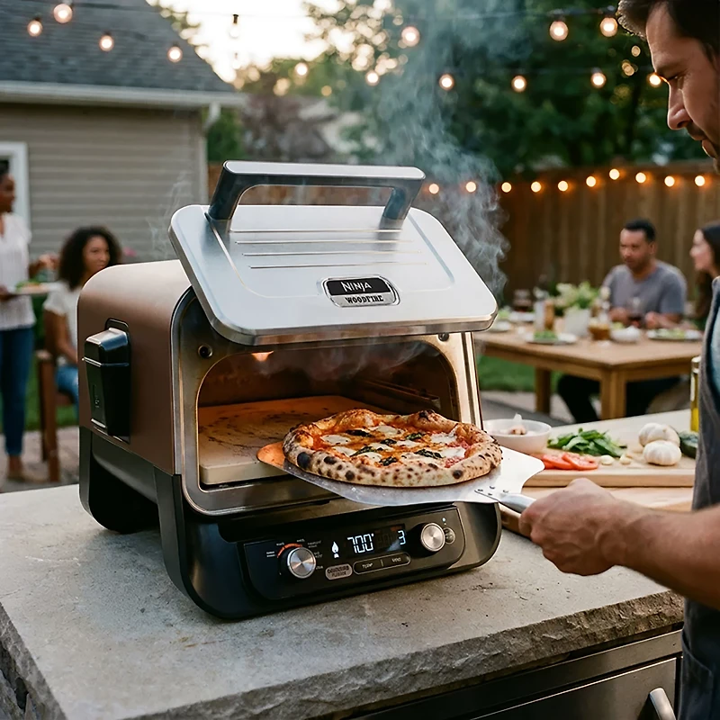 Ninja Woodfire Pizza Oven, 6-in-1 outdoor oven