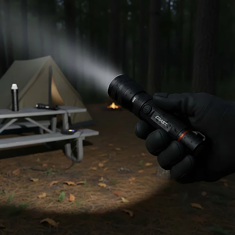 Coast G60R 1000 Lumen USB-C Rechargeable LED Flashlight, 2-Pack