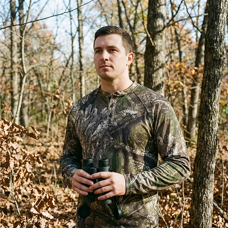 Magellan Outdoors Men's HuntGear Hill Zone Long Sleeve Henley