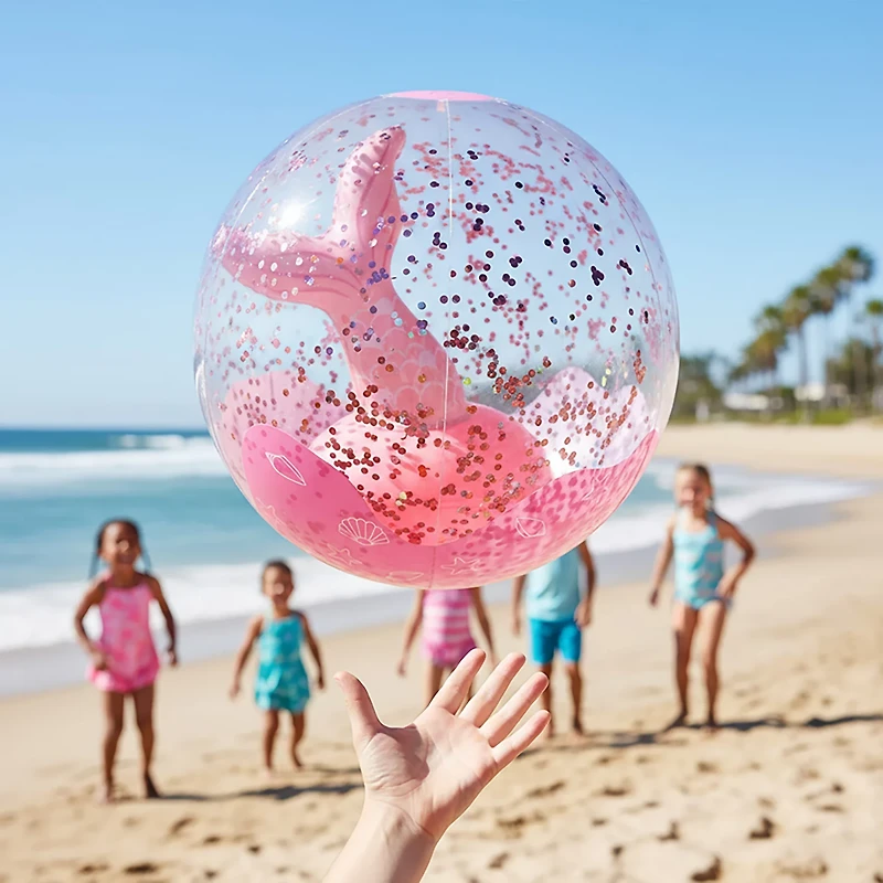 Coconut Grove Pearl the Mermaid 3-D Inflatable Beach Ball