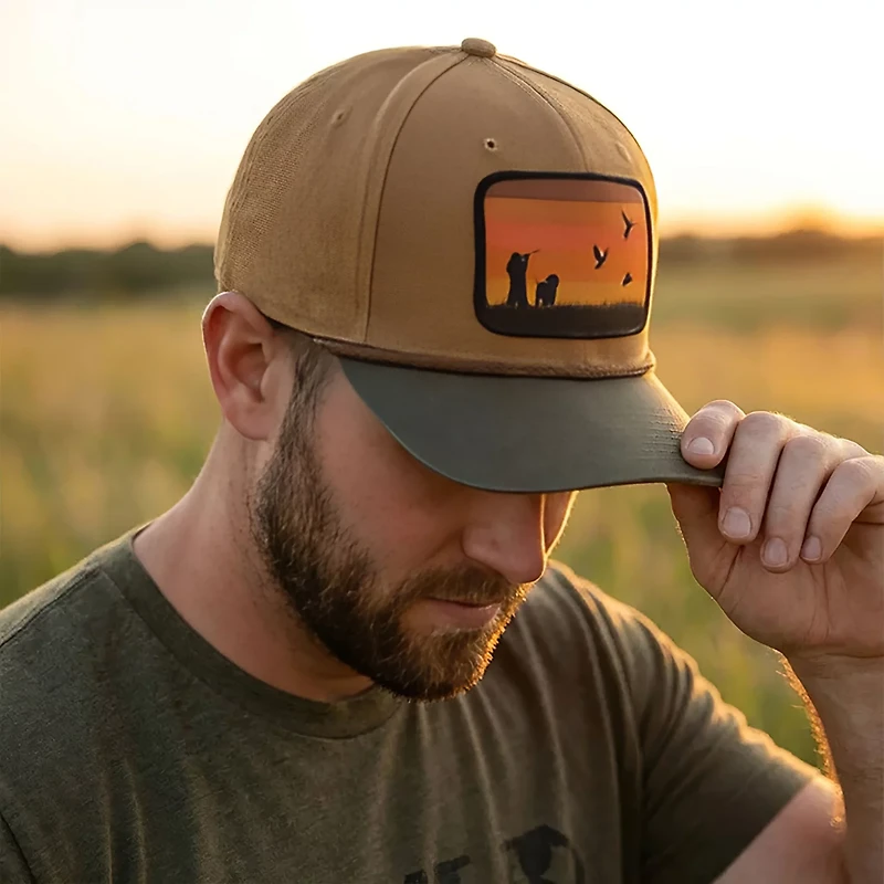 Paramount Apparel Men's Canvan Dove Patch Rope Cap