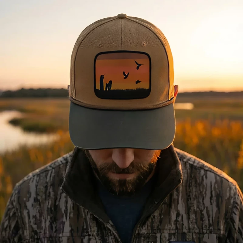 Paramount Apparel Men's Canvan Dove Patch Rope Cap