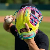 Wilson A2000 1786 with SuperSnakeSkin Baseball Fielding Glove 11.5"