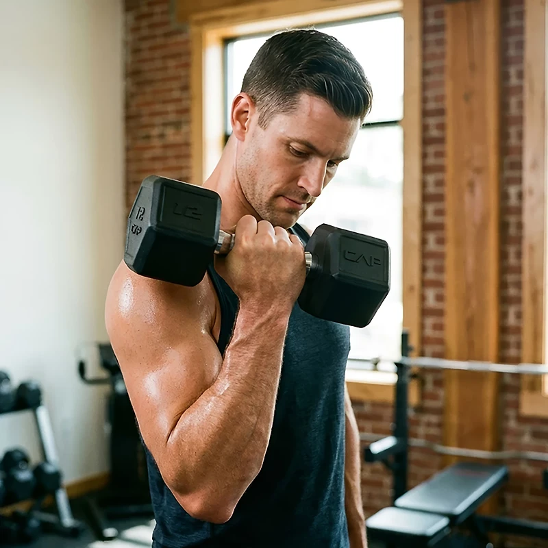 CAP Barbell Coated Hex Dumbbell- Single