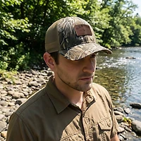 Vortex Optics Men's Smalltown Legacy Mossy Oak Bottomland Camo Cap